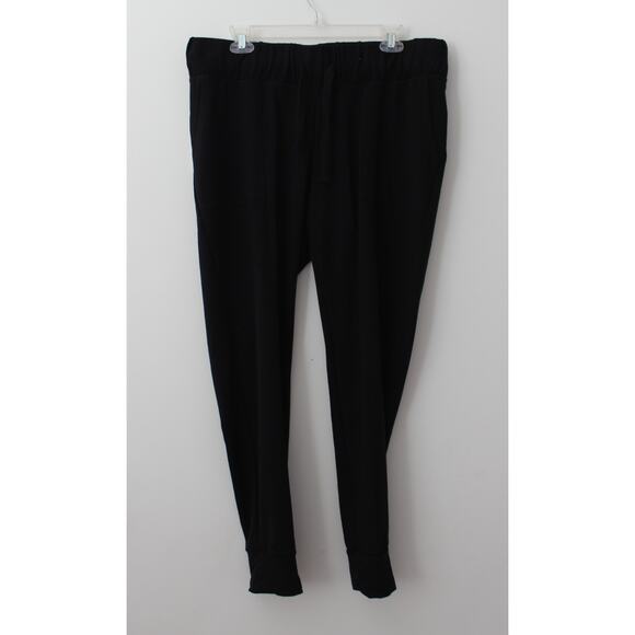 Isabel Maternity Black Knit Jogger Mid Rise Tapered Leg Size M NWT - Picture 1 of 6